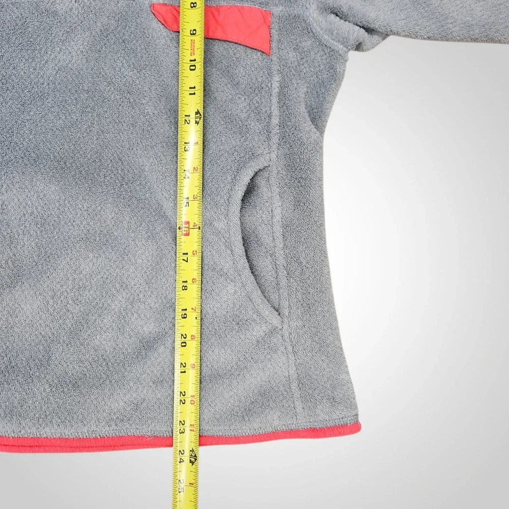 PATAGONIA‎ Re-Tool Snap-T Fleece Pullover Women's Medium Gray Pink Polartec Y2K